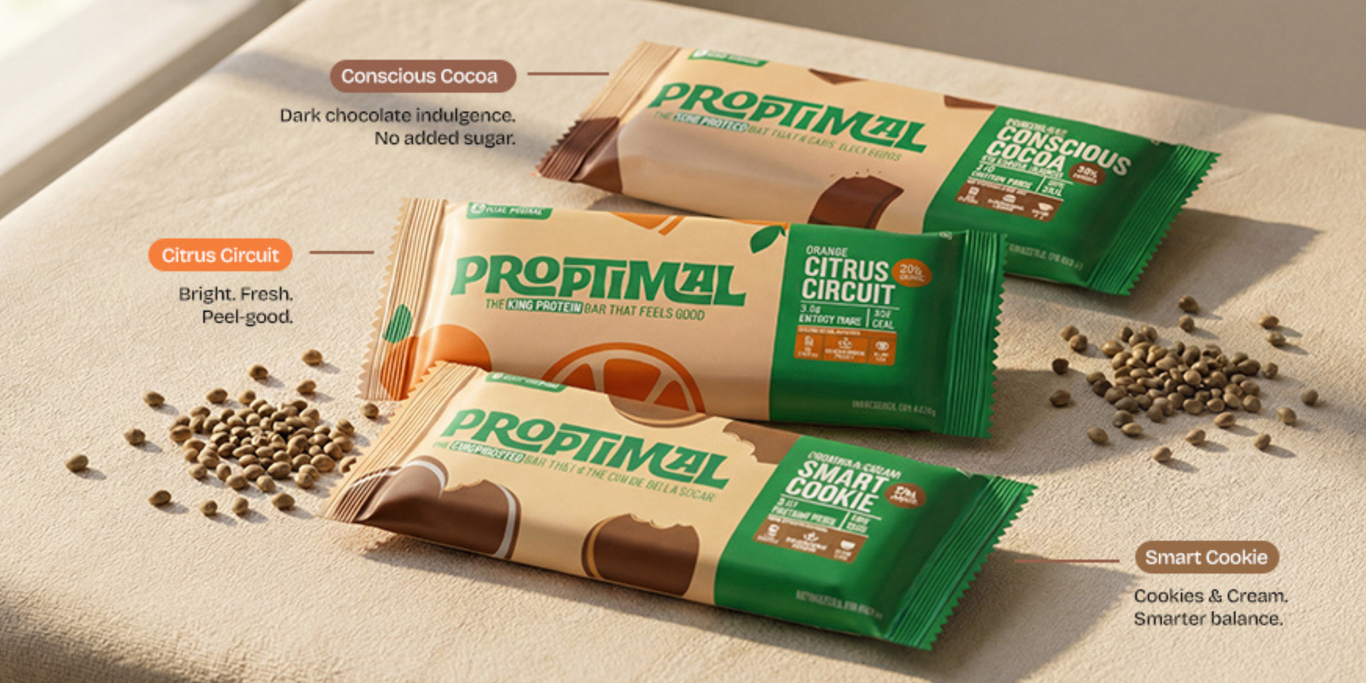       Buy Hemp Protein Bar Online in India | 20g Plant Protein | Proptimal
